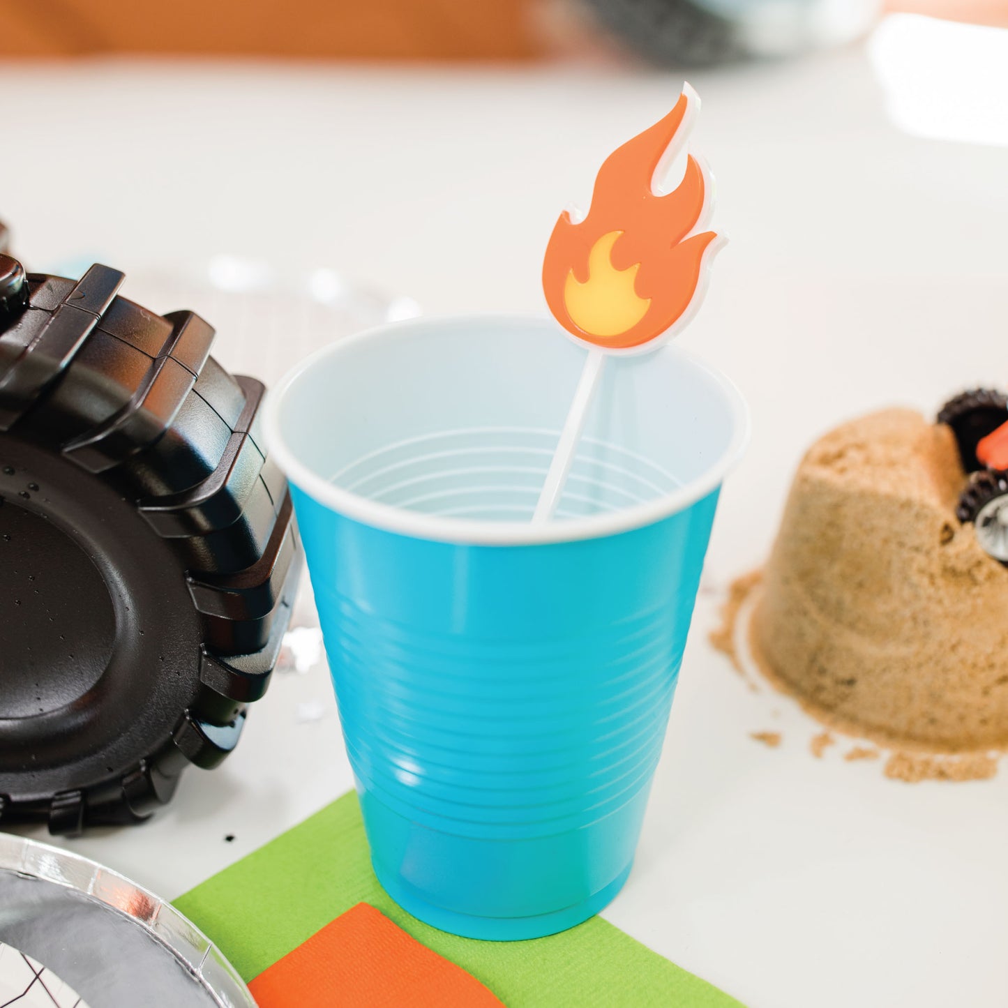 3D Flame Drink Stirrer