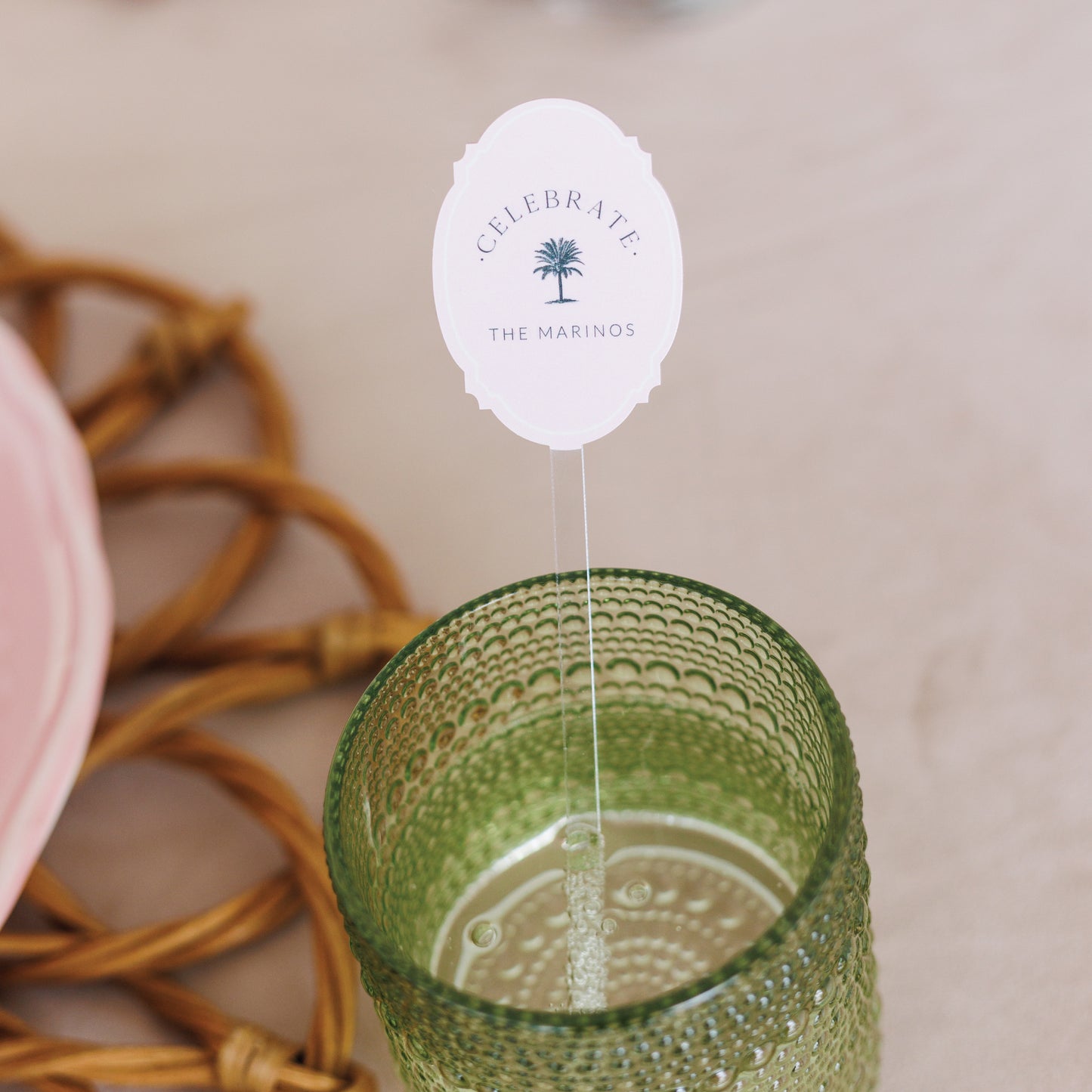 Amelie Collection - Fancy Oval Drink Stirrer