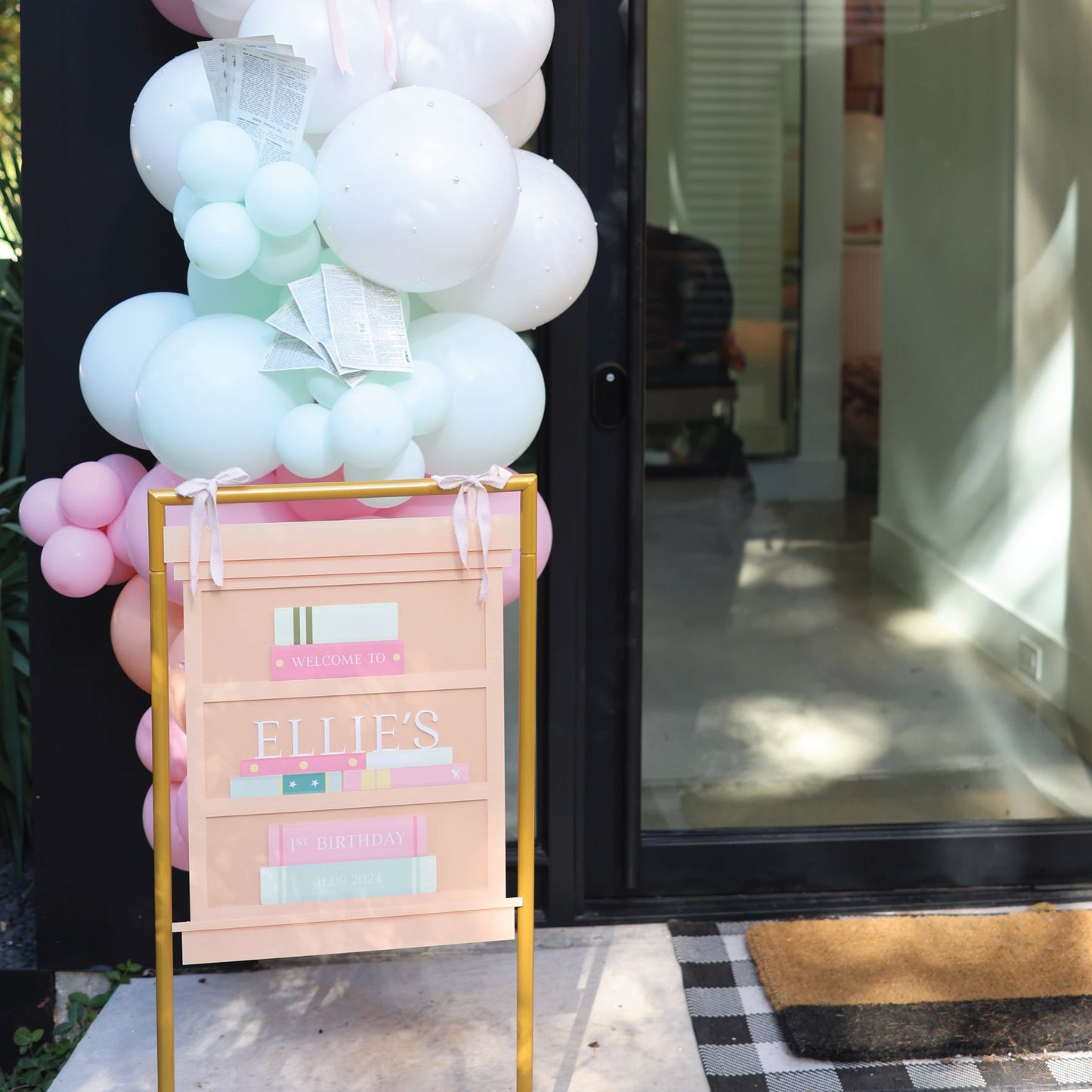 First Chapter Birthday Welcome Sign