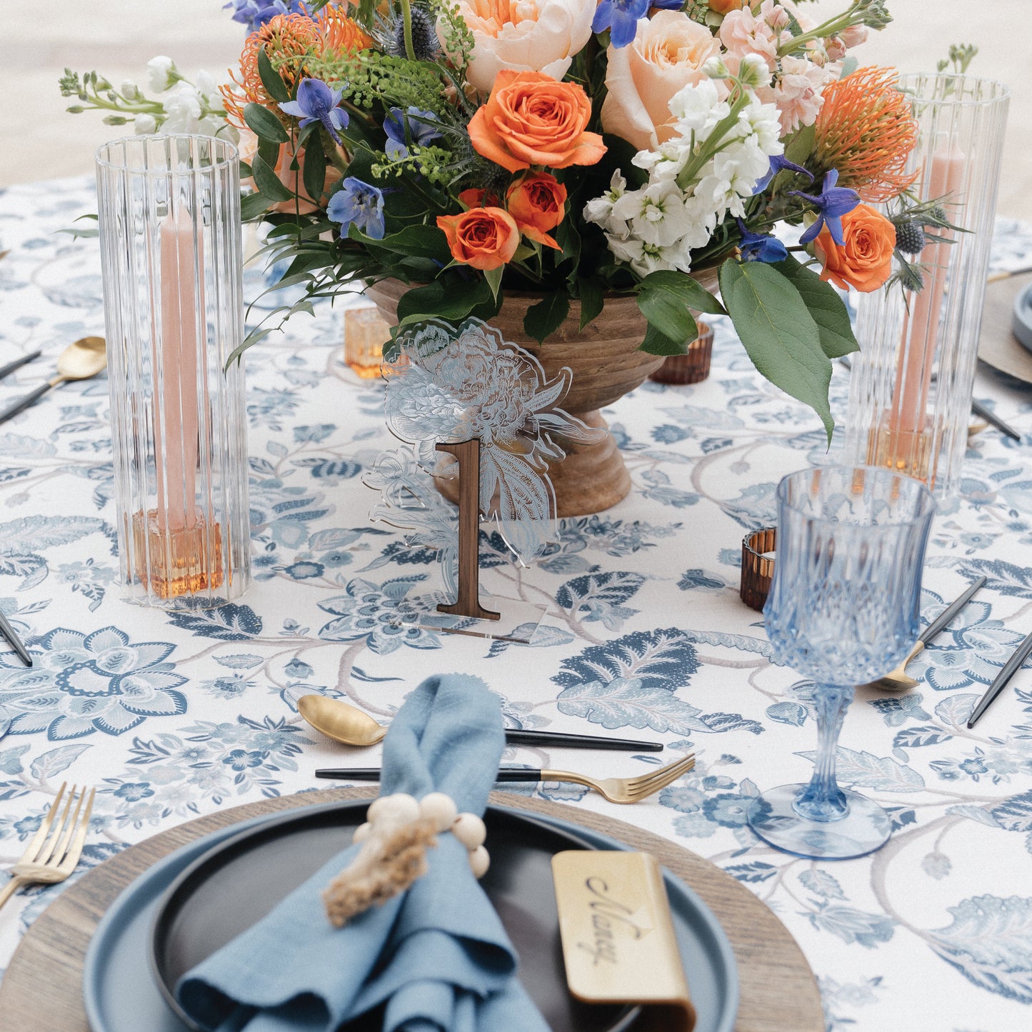 Floral Table Numbers