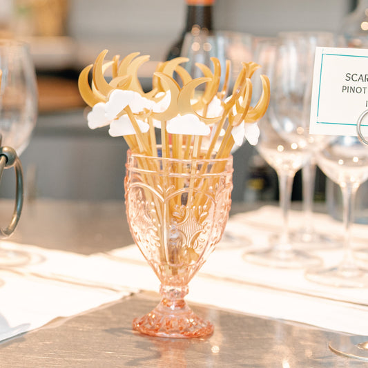 3D Moon and Cloud Drink Stirrer