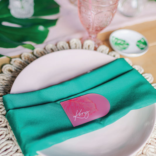 Monstera Leaf Place Cards