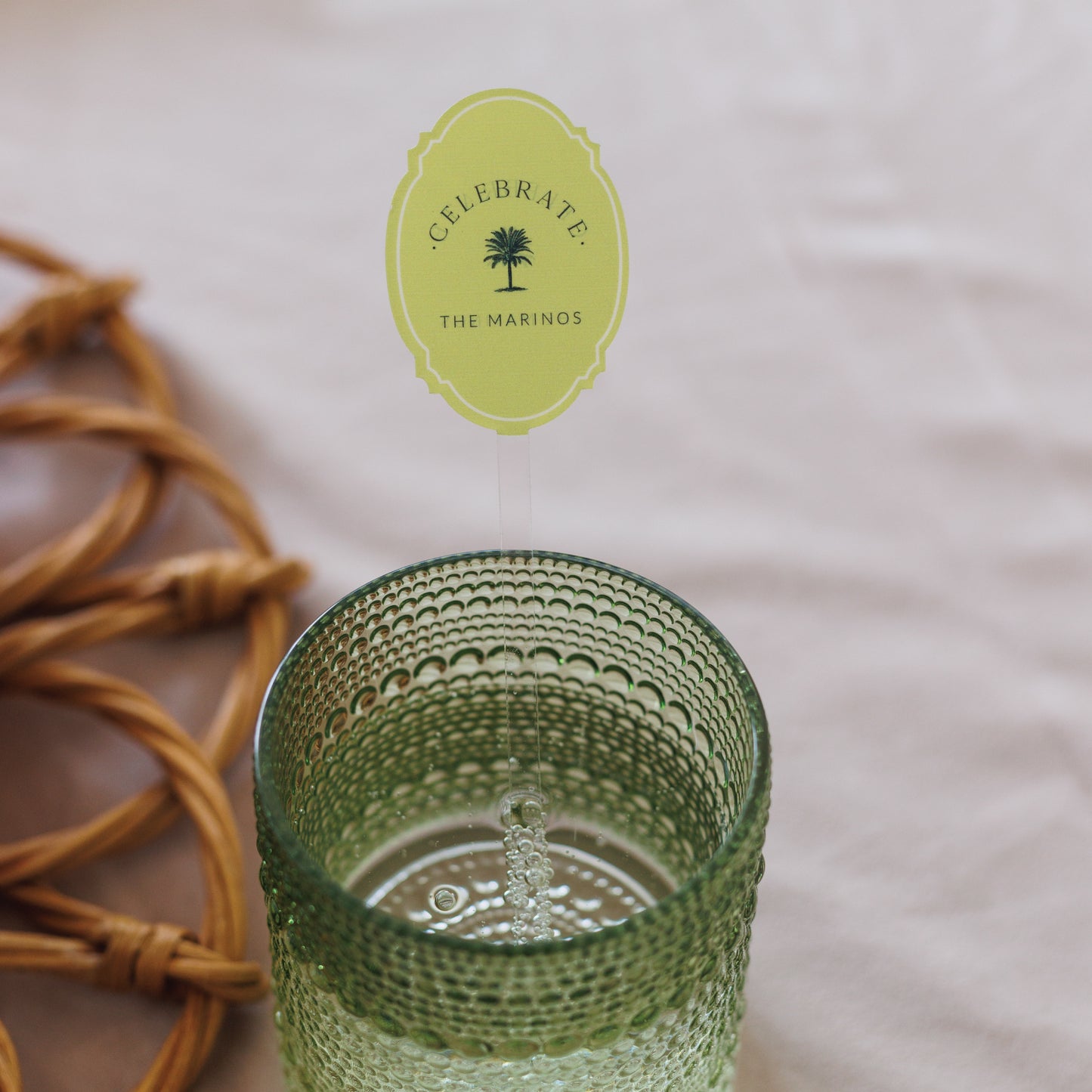 Amelie Collection - Fancy Oval Drink Stirrer