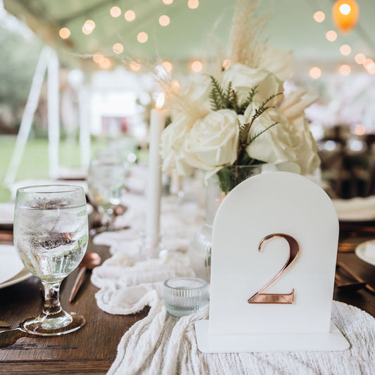 Double Layer Acrylic Table Numbers
