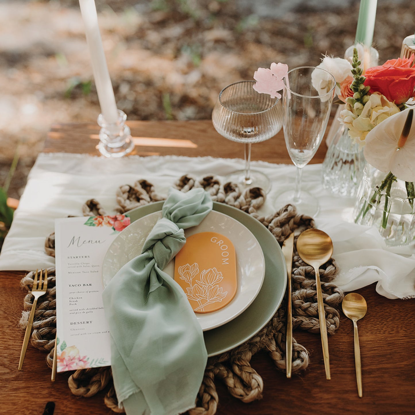 Oval Place Card