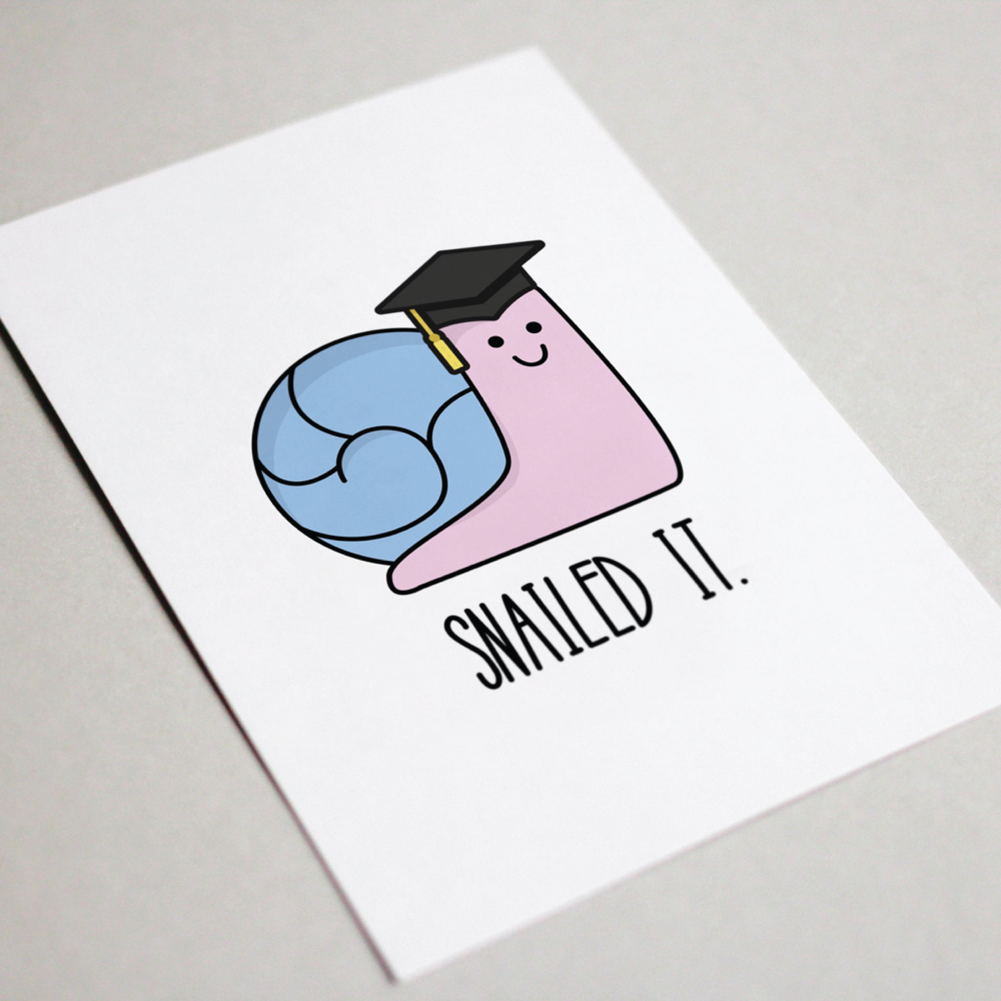 Snailed It Graduation Card kulgra Snailed It Graduation Card kulgra