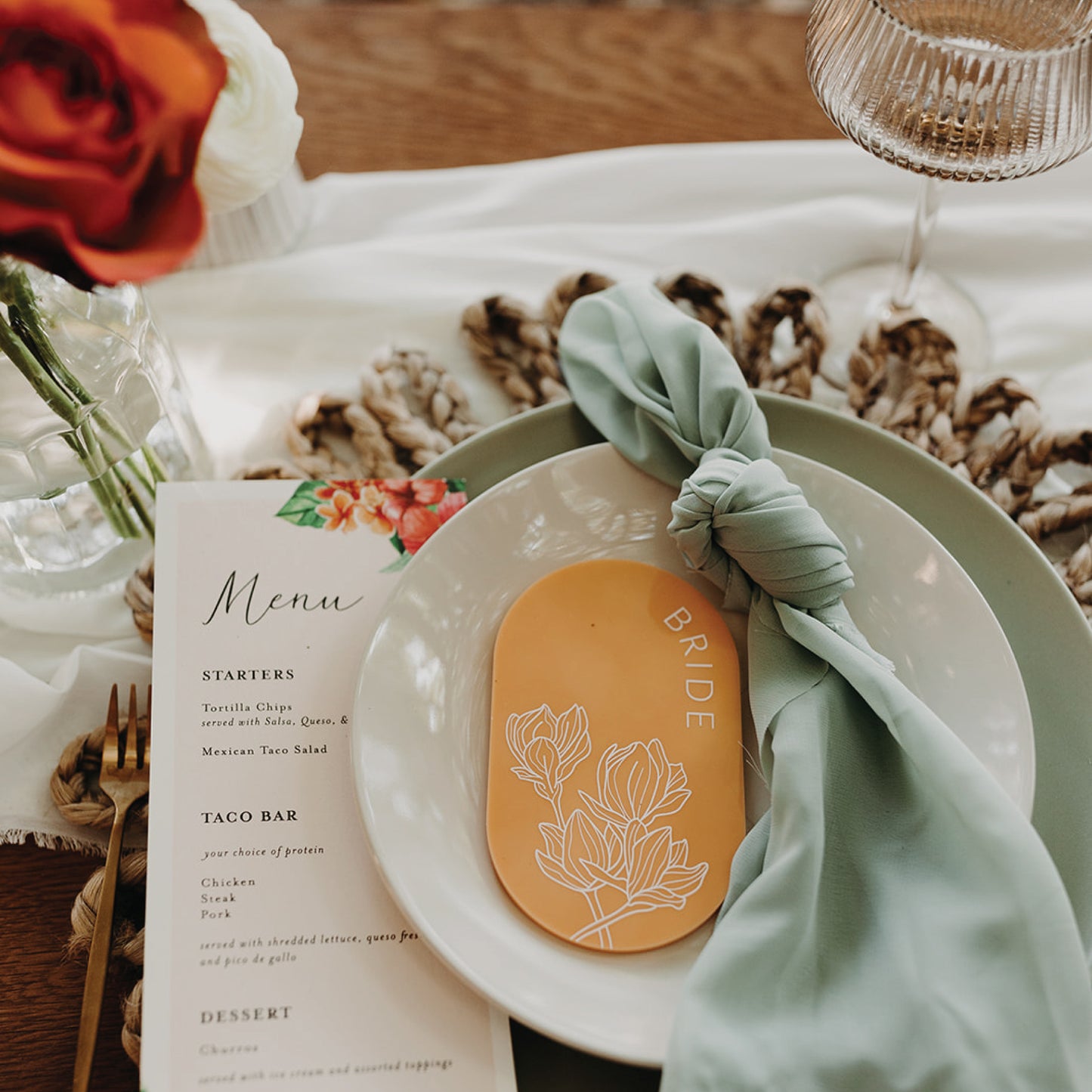Oval Place Card