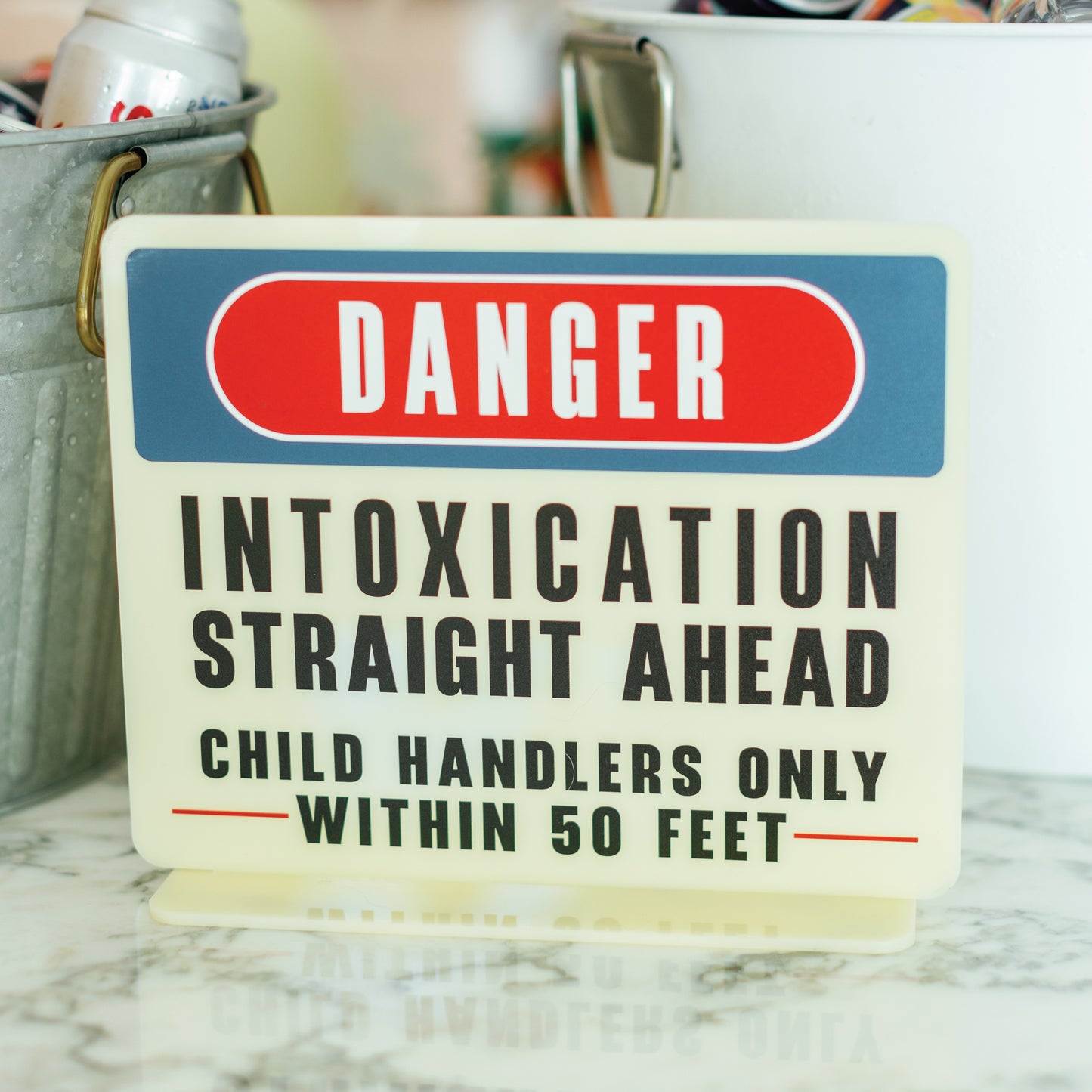 Funny Intoxication Ahead Sign