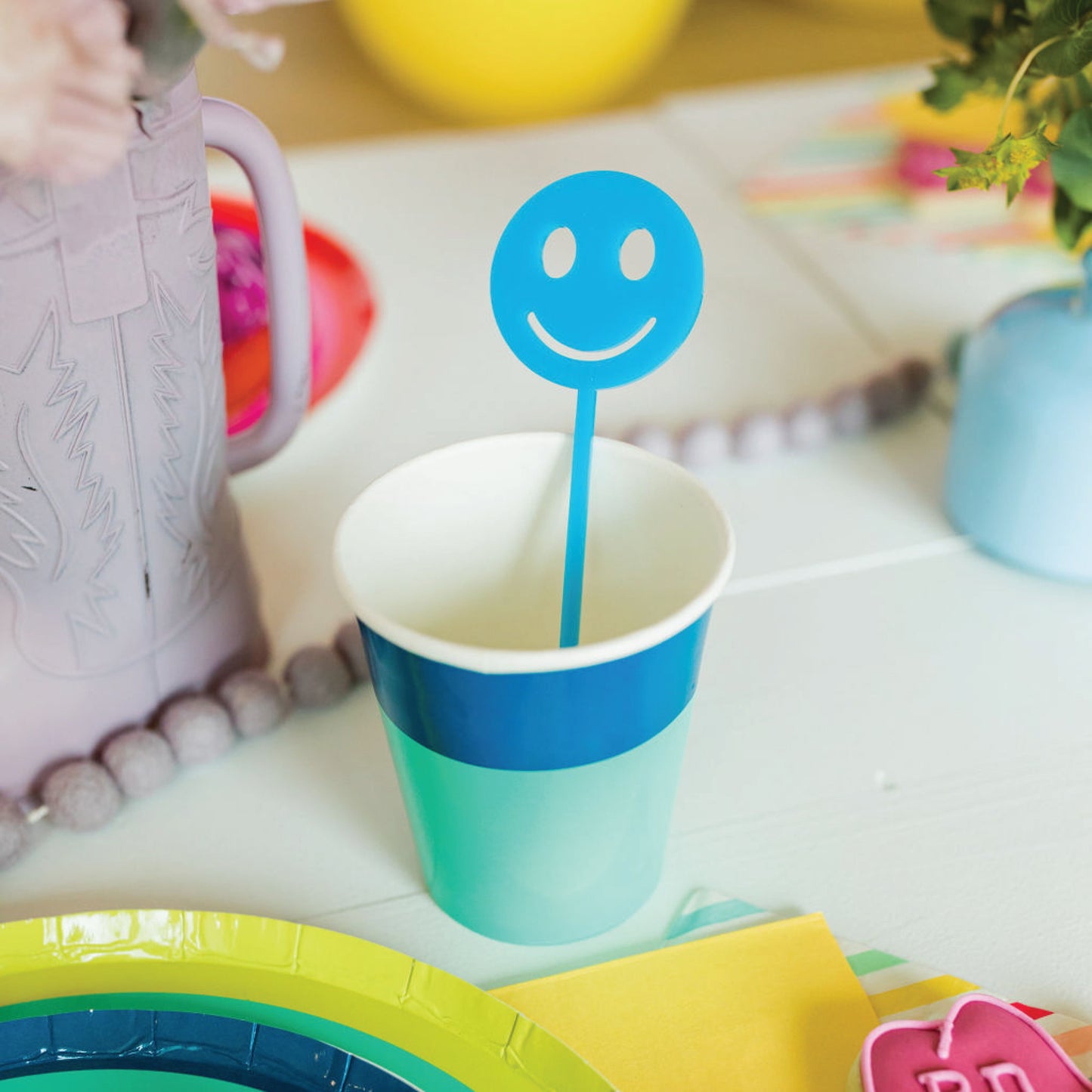 Smiley Face Drink Stirrer