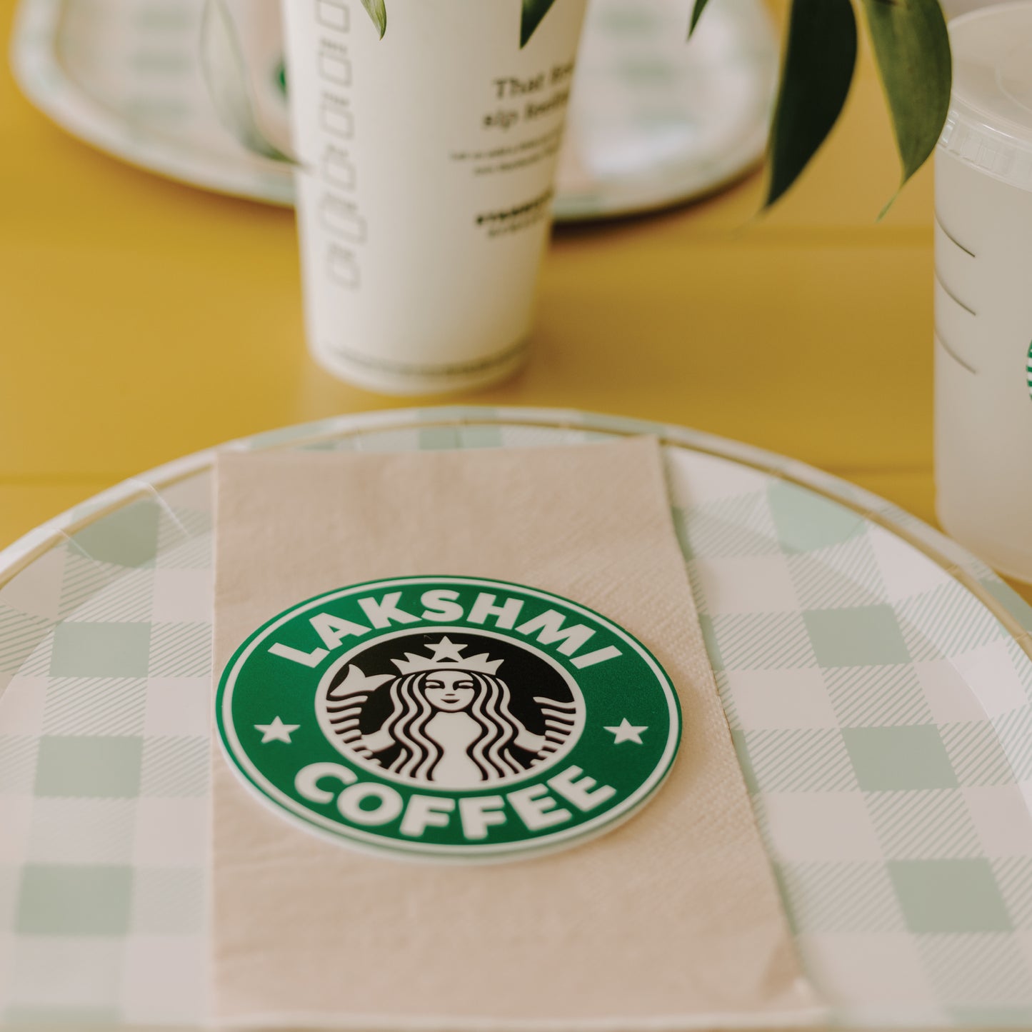 Personalized Starbucks Place Card
