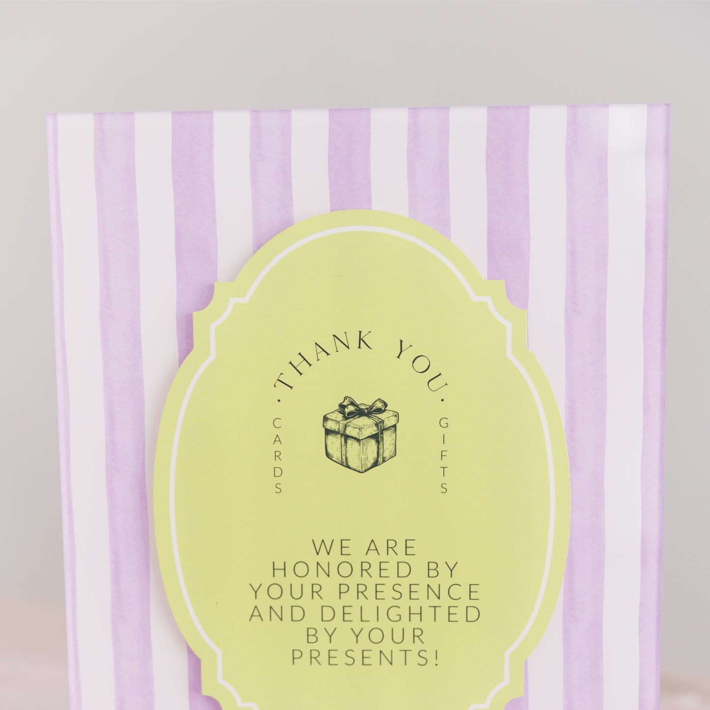 Amelie Collection - Striped Cards and Gifts Sign