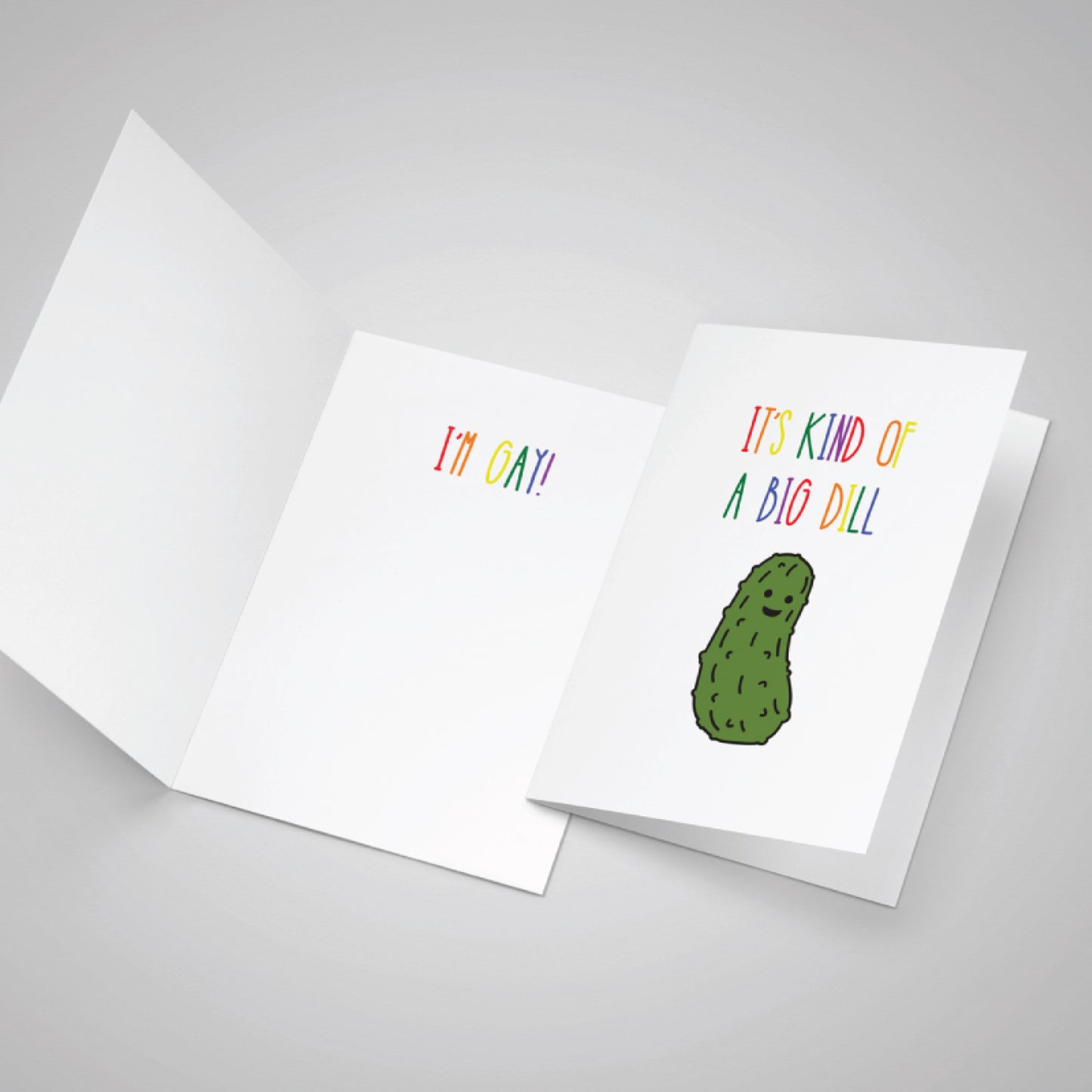 Big Dill Coming Out Card
